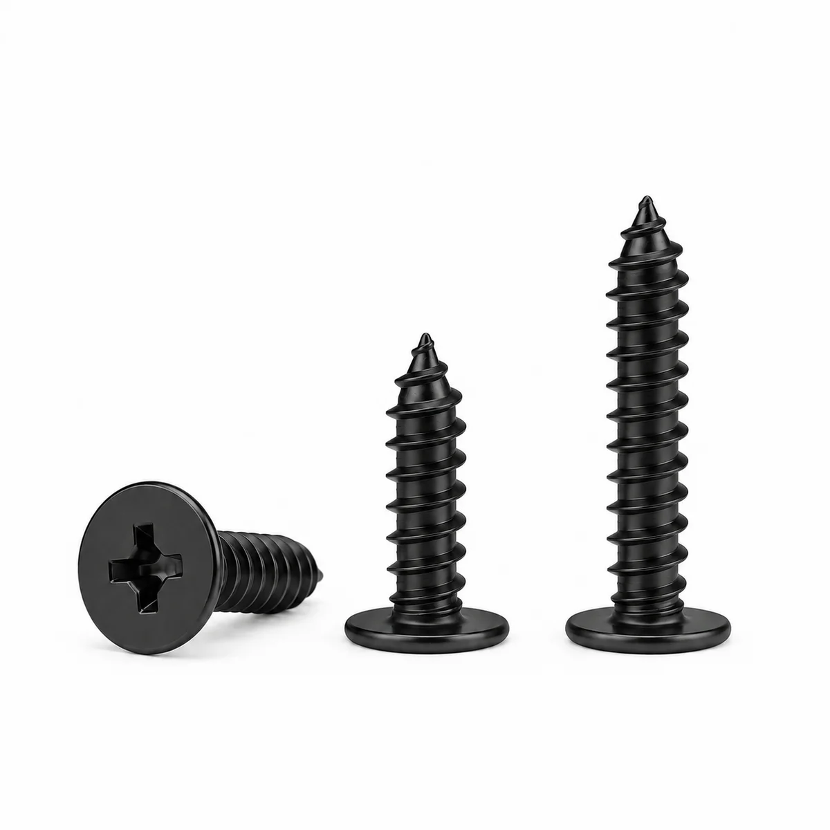 Thin Head Screws (CA Series) — Black Oxide — product photo