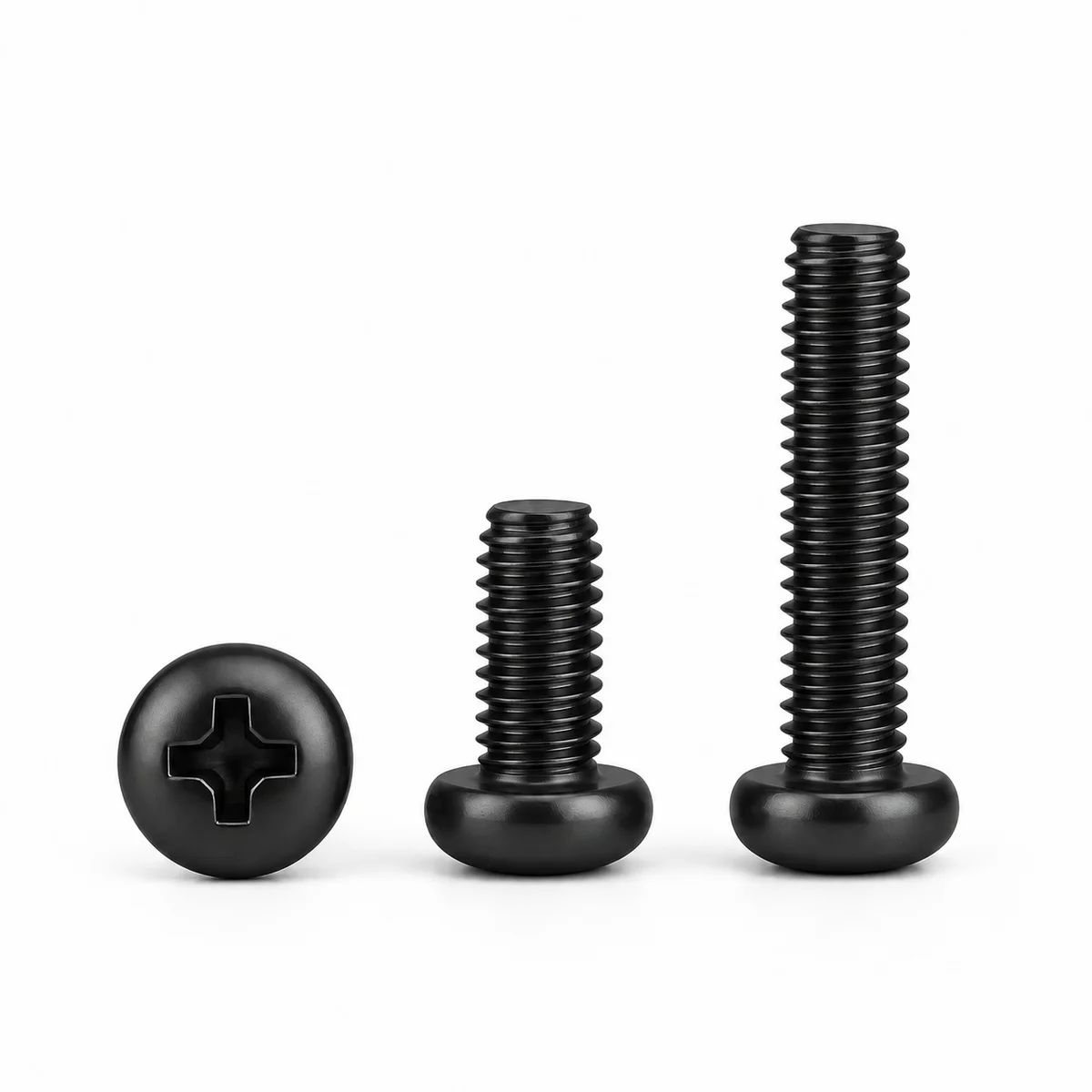 Small Machine Screws — Black Oxide — product photo