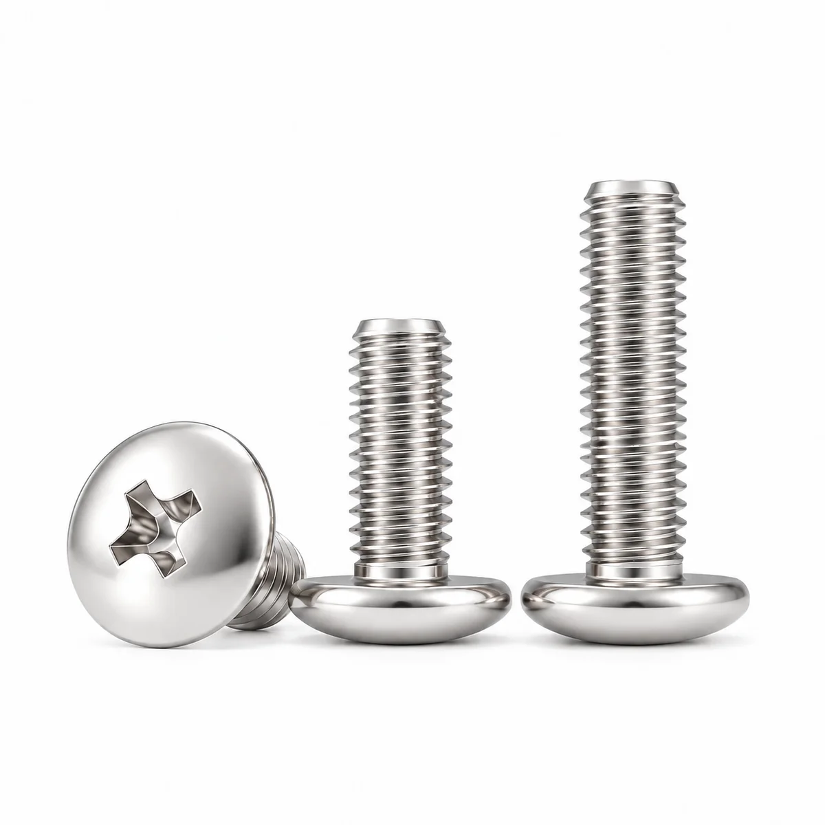 Wafer Head Machine Screws (TM Series) — Nickel Plated — product photo