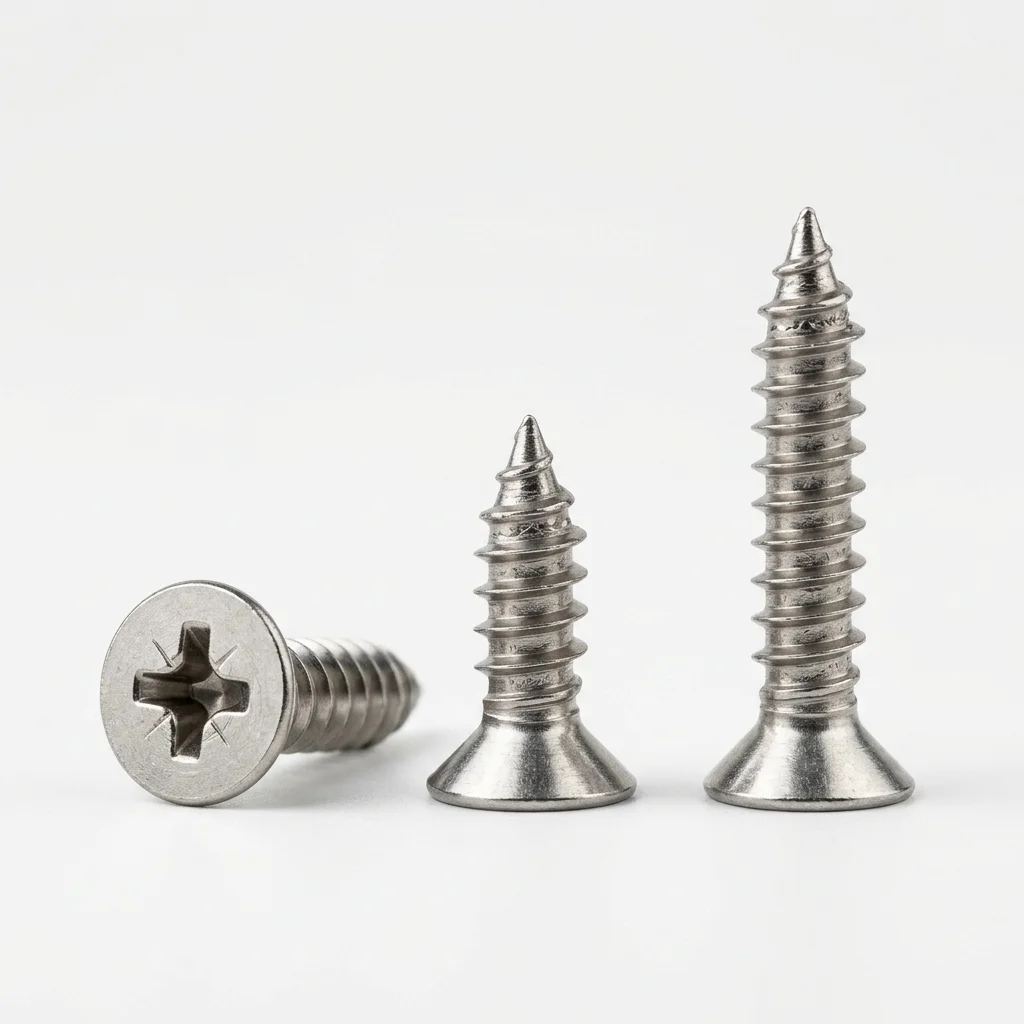304 Stainless Countersunk Self-Tapping Screws (KA Series) — product photo