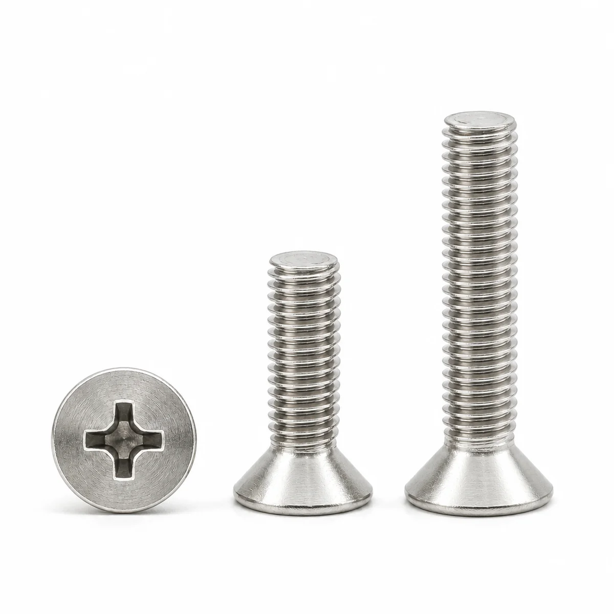 304 Stainless Countersunk Head Machine Screws (KM Series) — product photo