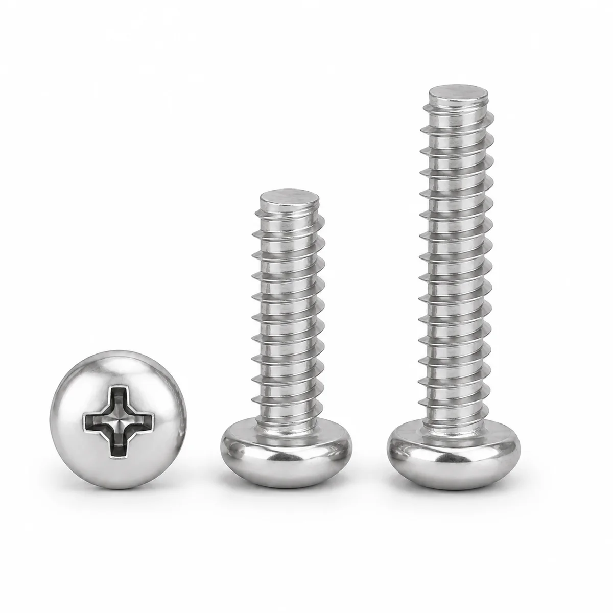 304 Stainless Pan Head Self-Tapping Screws (PB Series) — product photo