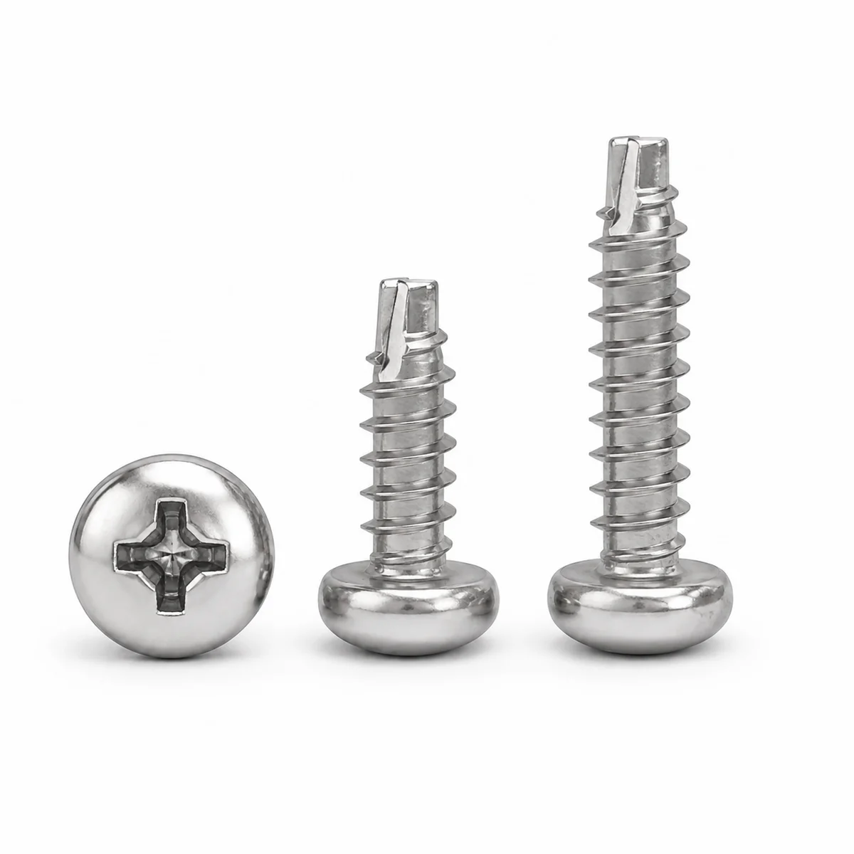 304 Stainless Pan Head Self-Tapping Screws (PT Series) — product photo