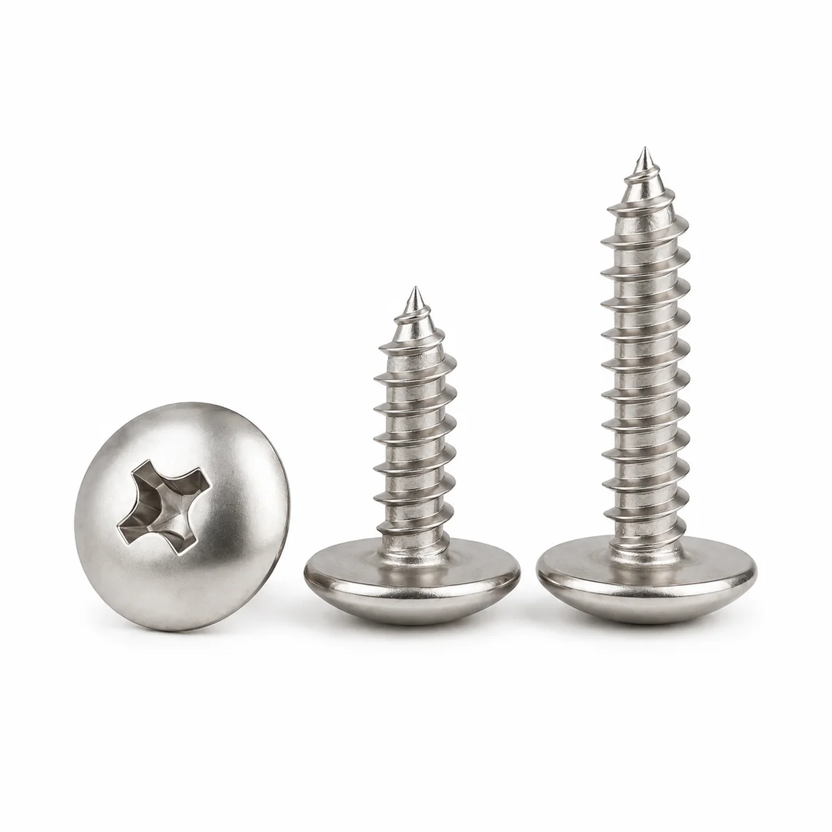 304 Stainless Wafer Head Self-Tapping Screws (TA Series) — product photo