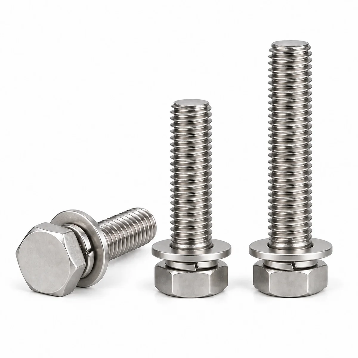 304 Stainless Hex Head Screw & Washer Assemblies — product photo
